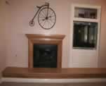 Fireplace Faux Finish in Warm Colors